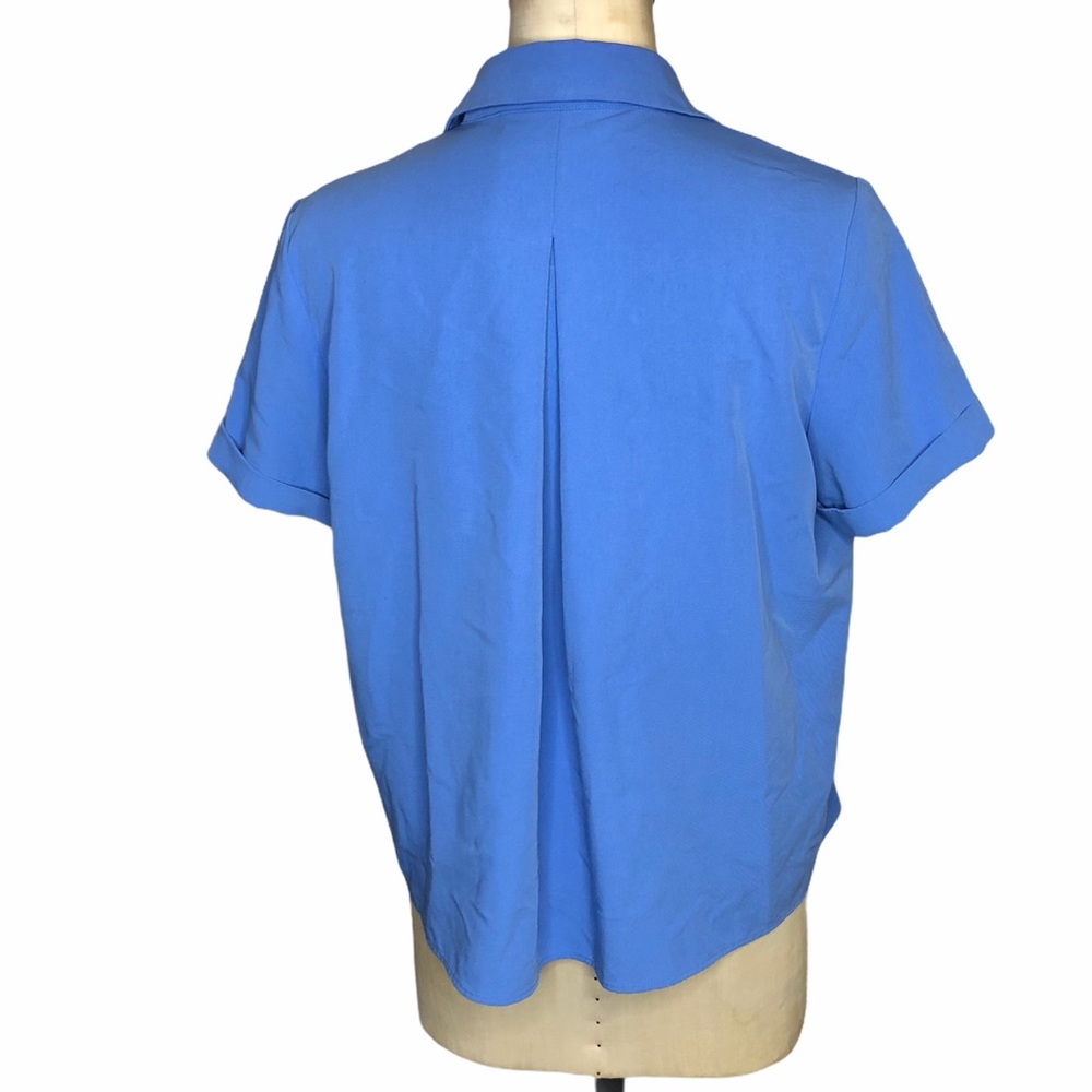 Figs Technical Collection Blue Button Down Top Cco - image 6